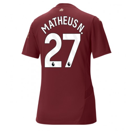 Manchester City Matheus Nunes #27 Tredje Tröja Dam 2024-25 Kortärmad Manchester City Matheus Nunes #27 Tredje Tröja Dam 2024-25 Kortärmad