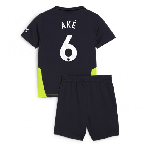 Manchester City Nathan Ake #6 Bortatröja Barn 2024-25 Kortärmad (+ Korta byxor) Manchester City Nathan Ake #6 Bortatröja Barn 2024-25 Kortärmad (+ Korta byxor)