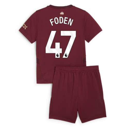 Manchester City Phil Foden #47 Tredje Tröja Barn 2024-25 Kortärmad (+ Korta byxor) Manchester City Phil Foden #47 Tredje Tröja Barn 2024-25 Kortärmad (+ Korta byxor)