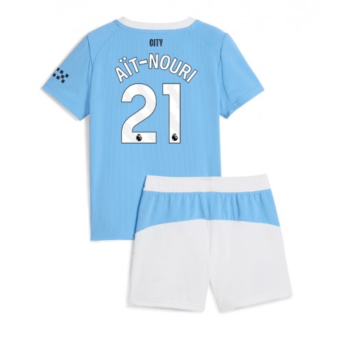 Manchester City Rayan Ait-Nouri #21 Hemmatröja Barn 2025-26 Kortärmad (+ Korta byxor)