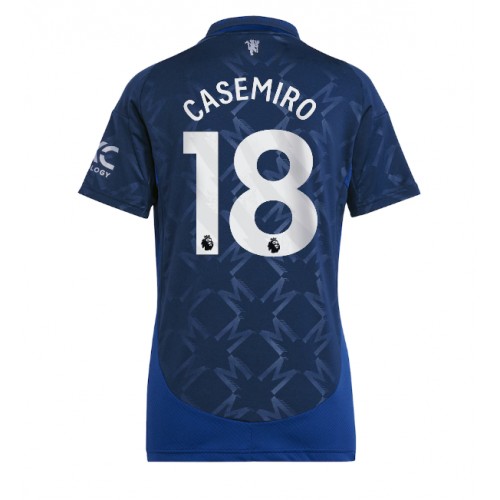 Manchester United Casemiro #18 Bortatröja Dam 2024-25 Kortärmad Manchester United Casemiro #18 Bortatröja Dam 2024-25 Kortärmad