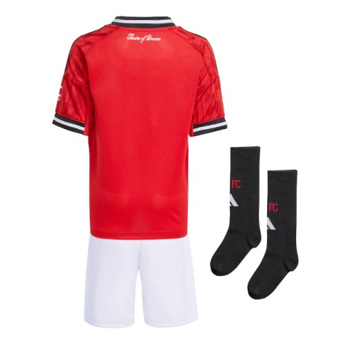 Manchester United Hemmatröja Barn 2025-26 Kortärmad (+ Korta byxor)