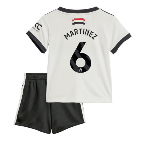 Manchester United Lisandro Martinez #6 Tredje Tröja Barn 2024-25 Kortärmad (+ Korta byxor)