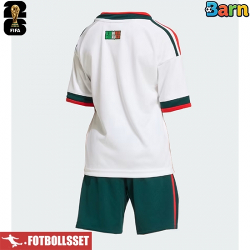 Mexiko Bortatröja Barn VM 2026 Kortärmad (+ Korta byxor)