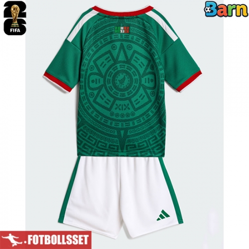 Mexiko Hemmatröja Barn VM 2026 Kortärmad (+ Korta byxor)