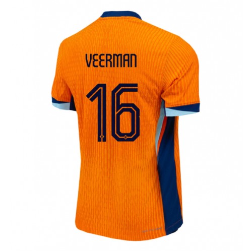 Nederländerna Joey Veerman #16 Hemmatröja EM 2024 Kortärmad Nederländerna Joey Veerman #16 Hemmatröja EM 2024 Kortärmad