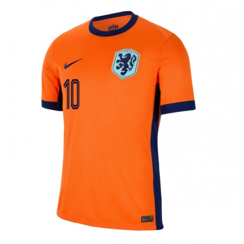 Nederländerna Memphis Depay #10 Hemmatröja EM 2024 Kortärmad Nederländerna Memphis Depay #10 Hemmatröja EM 2024 Kortärmad