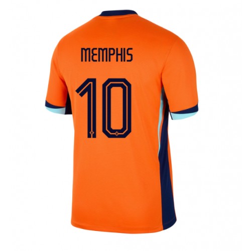 Nederländerna Memphis Depay #10 Hemmatröja EM 2024 Kortärmad Nederländerna Memphis Depay #10 Hemmatröja EM 2024 Kortärmad