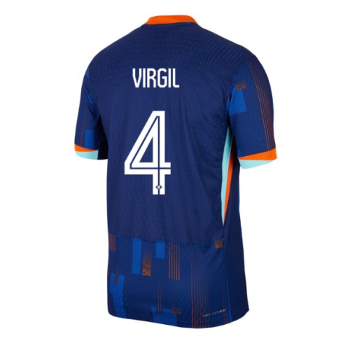 Nederländerna Virgil van Dijk #4 Bortatröja EM 2024 Kortärmad Nederländerna Virgil van Dijk #4 Bortatröja EM 2024 Kortärmad