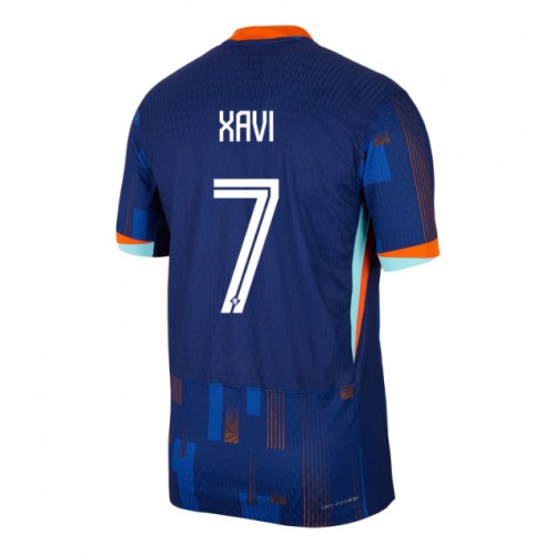 Nederländerna Xavi Simons #7 Bortatröja EM 2024 Kortärmad Nederländerna Xavi Simons #7 Bortatröja EM 2024 Kortärmad