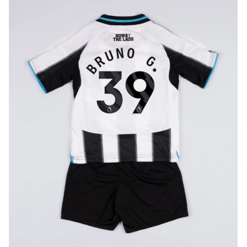 Newcastle United Bruno Guimaraes #39 Hemmatröja Barn 2025-26 Kortärmad (+ Korta byxor)
