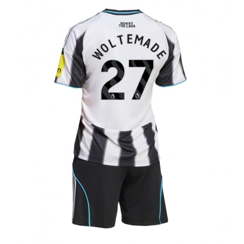 Newcastle United Nick Woltemade #27 Hemmatröja Barn 2025-26 Kortärmad (+ Korta byxor)