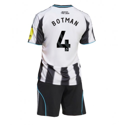 Newcastle United Sven Botman #4 Hemmatröja Barn 2025-26 Kortärmad (+ Korta byxor)