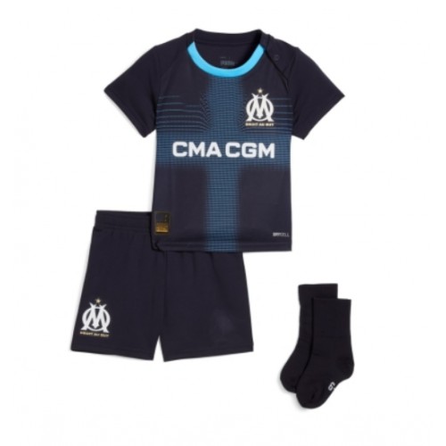 Olympique de Marseille Bortatröja Barn 2025-26 Kortärmad (+ Korta byxor)