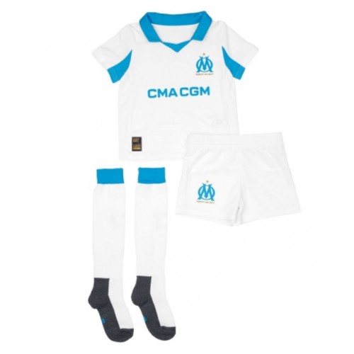 Olympique de Marseille Hemmatröja Barn 2025-26 Kortärmad (+ Korta byxor)