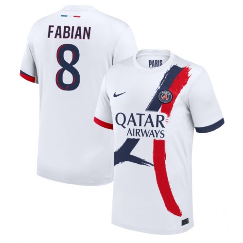 Paris Saint-Germain Fabian Ruiz #8 Bortatröja 2024-25 Kortärmad Paris Saint-Germain Fabian Ruiz #8 Bortatröja 2024-25 Kortärmad