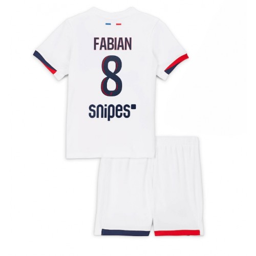 Paris Saint-Germain Fabian Ruiz #8 Bortatröja Barn 2025-26 Kortärmad (+ Korta byxor)