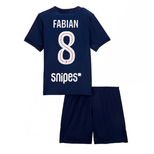 Paris Saint-Germain Fabian Ruiz #8 Hemmatröja Barn 2025-26 Kortärmad (+ Korta byxor)
