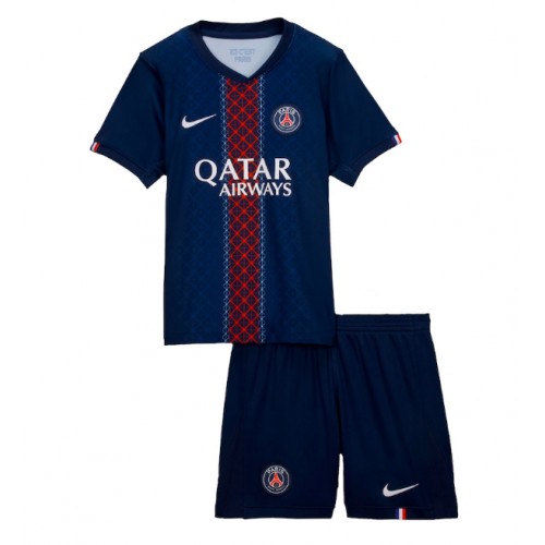 Paris Saint-Germain Hemmatröja Barn 2025-26 Kortärmad (+ Korta byxor)