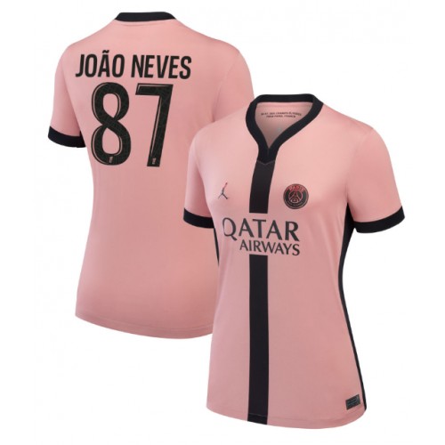 Paris Saint-Germain Joao Neves #87 Tredje Tröja Dam 2024-25 Kortärmad Paris Saint-Germain Joao Neves #87 Tredje Tröja Dam 2024-25 Kortärmad