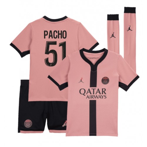 Paris Saint-Germain Willian Pacho #51 Tredje Tröja Barn 2024-25 Kortärmad (+ Korta byxor) Paris Saint-Germain Willian Pacho #51 Tredje Tröja Barn 2024-25 Kortärmad (+ Korta byxor)