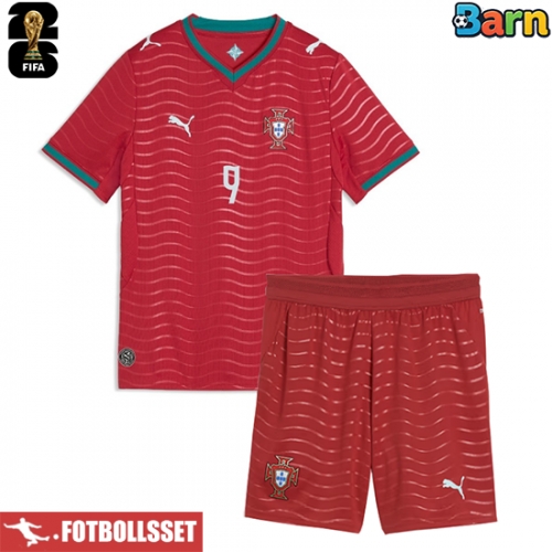 Portugal Goncalo Ramos #9 Hemmatröja Barn VM 2026 Kortärmad (+ Korta byxor)