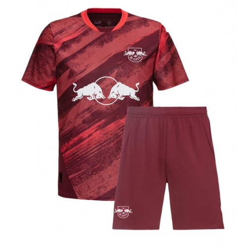 RB Leipzig Bortatröja Barn 2024-25 Kortärmad (+ Korta byxor)