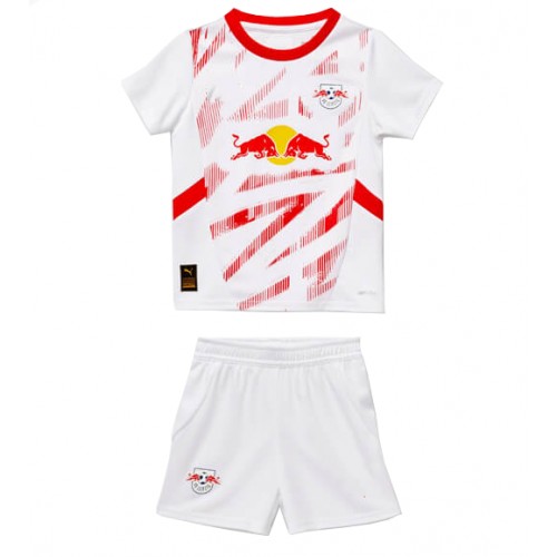 RB Leipzig Hemmatröja Barn 2024-25 Kortärmad (+ Korta byxor)