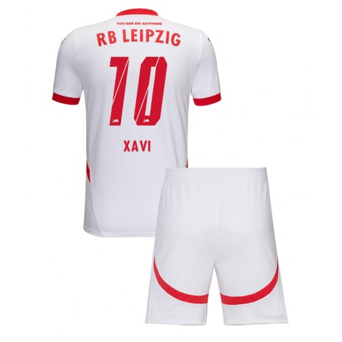 RB Leipzig Xavi Simons #10 Hemmatröja Barn 2024-25 Kortärmad (+ Korta byxor)
