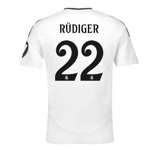 Real Madrid Antonio Rudiger #22 Hemmatröja 2024-25 Kortärmad Real Madrid Antonio Rudiger #22 Hemmatröja 2024-25 Kortärmad