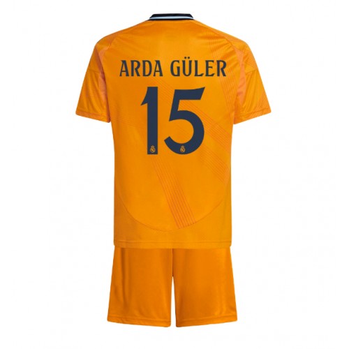 Real Madrid Arda Guler #15 Bortatröja Barn 2024-25 Kortärmad (+ Korta byxor) Real Madrid Arda Guler #15 Bortatröja Barn 2024-25 Kortärmad (+ Korta byxor)