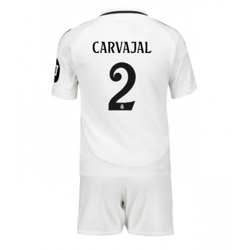 Real Madrid Daniel Carvajal #2 Hemmatröja Barn 2024-25 Kortärmad (+ Korta byxor)