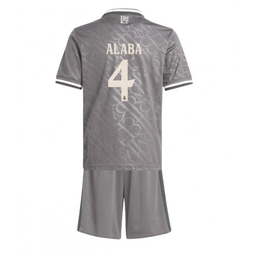 Real Madrid David Alaba #4 Tredje Tröja Barn 2024-25 Kortärmad (+ Korta byxor)