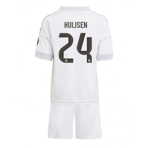 Real Madrid Dean Huijsen #24 Hemmatröja Barn 2025-26 Kortärmad (+ Korta byxor)
