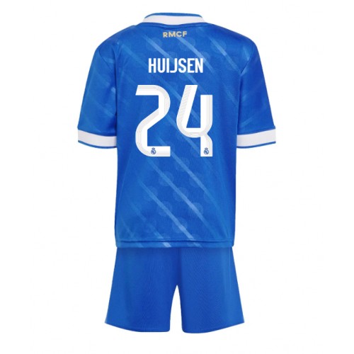 Real Madrid Dean Huijsen #24 Tredje Tröja Barn 2025-26 Kortärmad (+ Korta byxor)