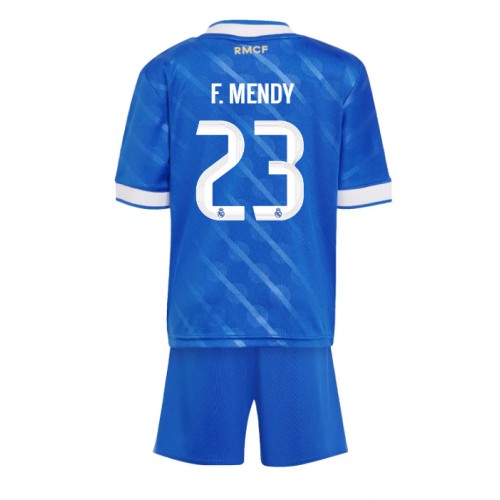 Real Madrid Ferland Mendy #23 Tredje Tröja Barn 2025-26 Kortärmad (+ Korta byxor)