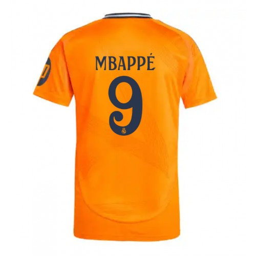 Real Madrid Kylian Mbappe #9 Bortatröja 2024-25 Kortärmad Real Madrid Kylian Mbappe #9 Bortatröja 2024-25 Kortärmad