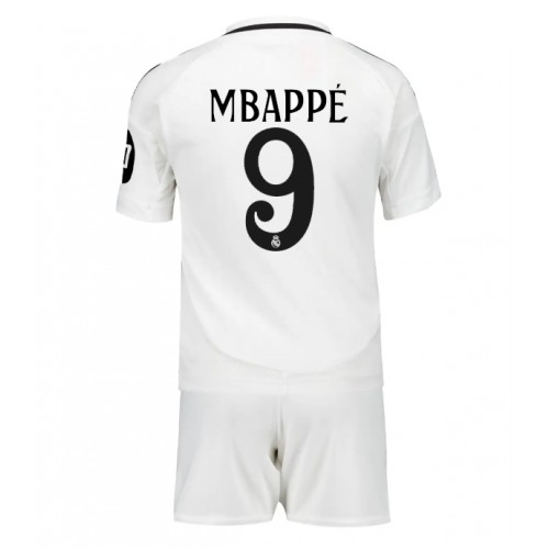Real Madrid Kylian Mbappe #9 Hemmatröja Barn 2024-25 Kortärmad (+ Korta byxor)