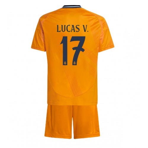 Real Madrid Lucas Vazquez #17 Bortatröja Barn 2024-25 Kortärmad (+ Korta byxor) Real Madrid Lucas Vazquez #17 Bortatröja Barn 2024-25 Kortärmad (+ Korta byxor)