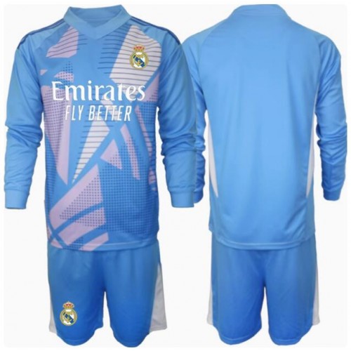 Real Madrid Målvakt Hemmatröja Barn 2024-25 Långärmad (+ Korta byxor) Real Madrid Målvakt Hemmatröja Barn 2024-25 Långärmad (+ Korta byxor)