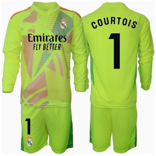 Real Madrid Thibaut Courtois #1 Målvakt Tredje Tröja Barn 2024-25 Långärmad (+ Korta byxor) Real Madrid Thibaut Courtois #1 Målvakt Tredje Tröja Barn 2024-25 Långärmad (+ Korta byxor)