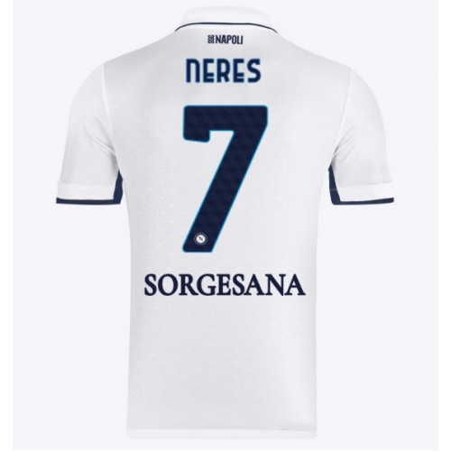 SSC Napoli David Neres #7 Bortatröja 2024-25 Kortärmad SSC Napoli David Neres #7 Bortatröja 2024-25 Kortärmad