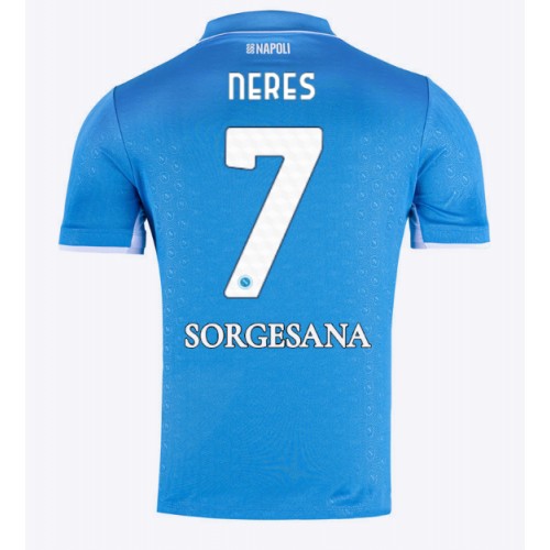 SSC Napoli David Neres #7 Hemmatröja 2024-25 Kortärmad SSC Napoli David Neres #7 Hemmatröja 2024-25 Kortärmad
