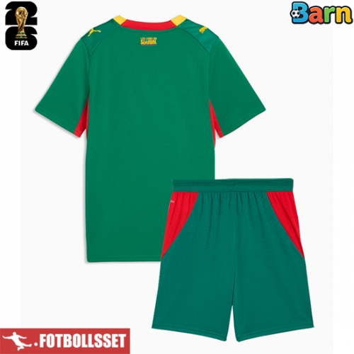 Senegal Bortatröja Barn VM 2026 Kortärmad (+ Korta byxor)