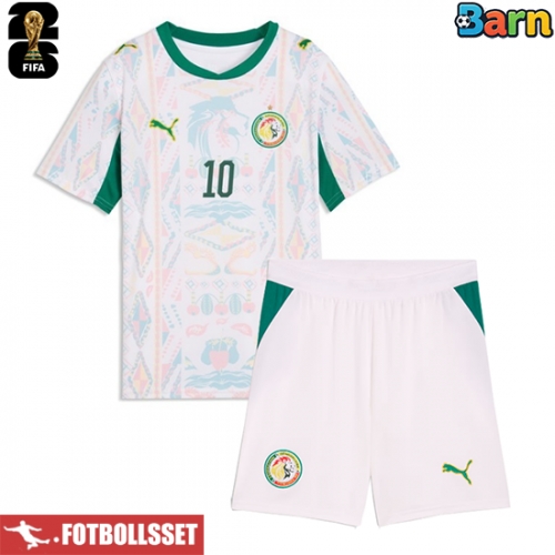 Senegal Sadio Mane #10 Hemmatröja Barn VM 2026 Kortärmad (+ Korta byxor)