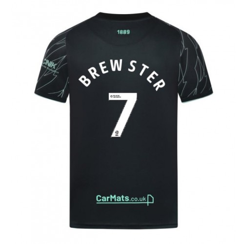 Sheffield United Rhian Brewster #7 Bortatröja 2024-25 Kortärmad Sheffield United Rhian Brewster #7 Bortatröja 2024-25 Kortärmad
