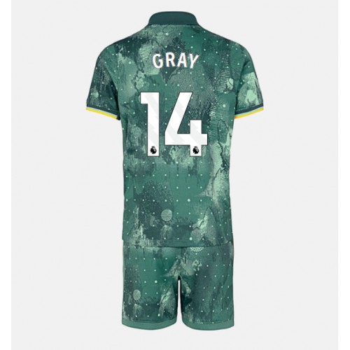 Tottenham Hotspur Archie Gray #14 Tredje Tröja Barn 2024-25 Kortärmad (+ Korta byxor)