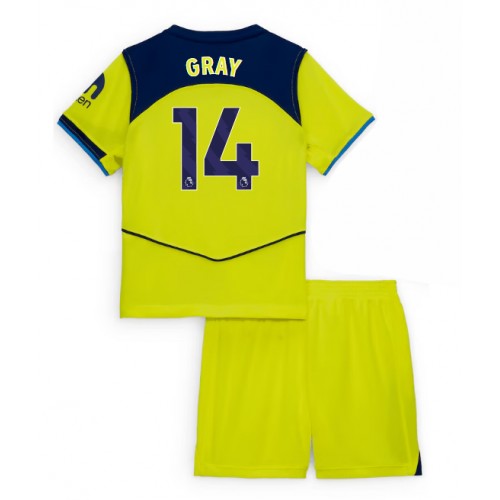 Tottenham Hotspur Archie Gray #14 Tredje Tröja Barn 2025-26 Kortärmad (+ Korta byxor)