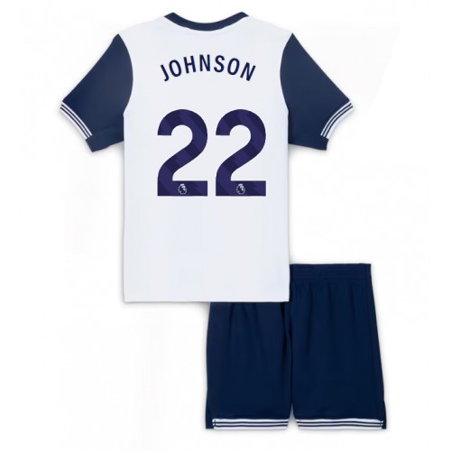 Tottenham Hotspur Brennan Johnson #22 Hemmatröja Barn 2024-25 Kortärmad (+ Korta byxor)