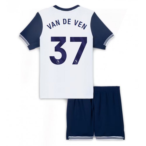 Tottenham Hotspur Micky van de Ven #37 Hemmatröja Barn 2024-25 Kortärmad (+ Korta byxor)
